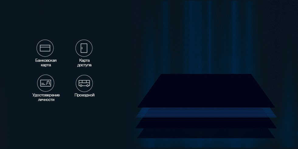Кошелек Xiaomi 90 Points Light Anti-Theft (синий) Кошелек Xiaomi 90 Points Light Anti-Theft (синий)