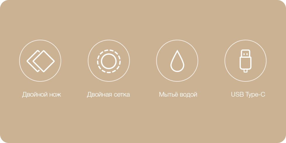 Электробритва Soocas Ling Lang S3 (золотой)