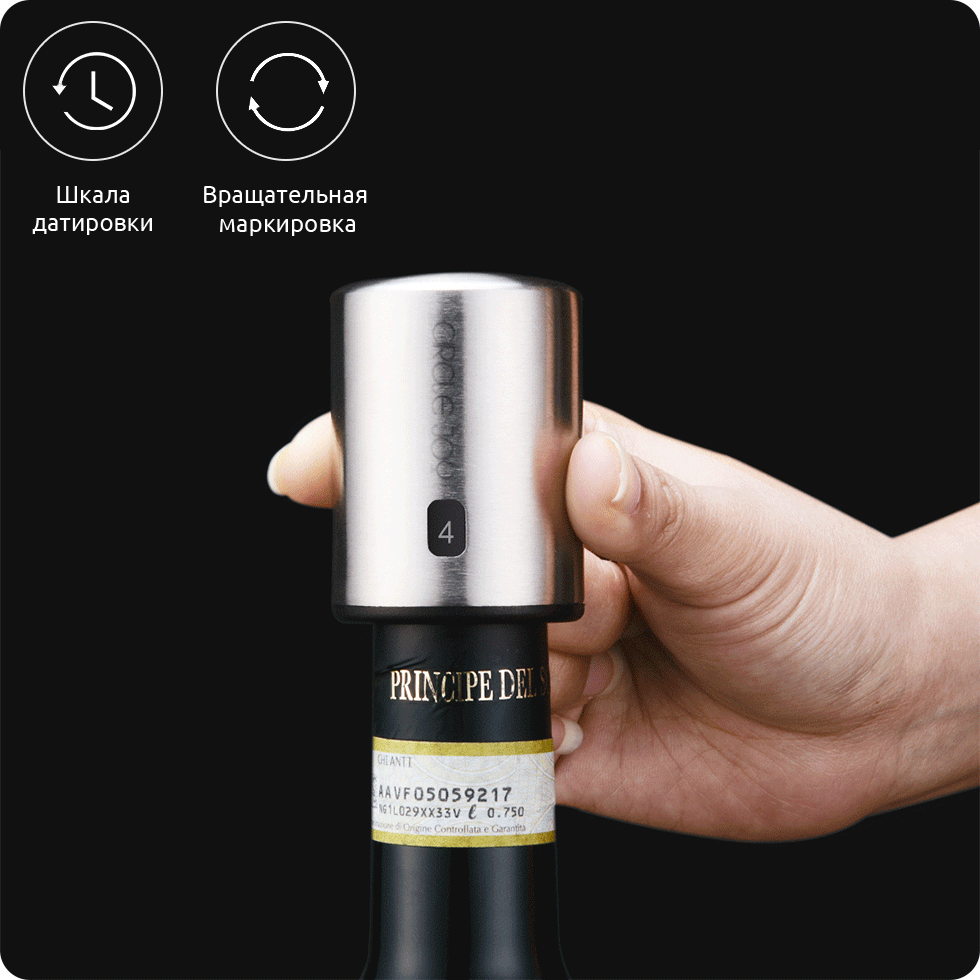 Винный набор Xiaomi Circle Electric Wine Opener Set 4 in 1