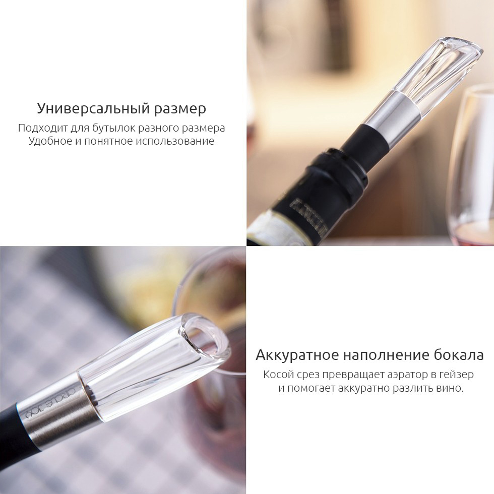 Винный набор Xiaomi Circle Electric Wine Opener Set 4 in 1