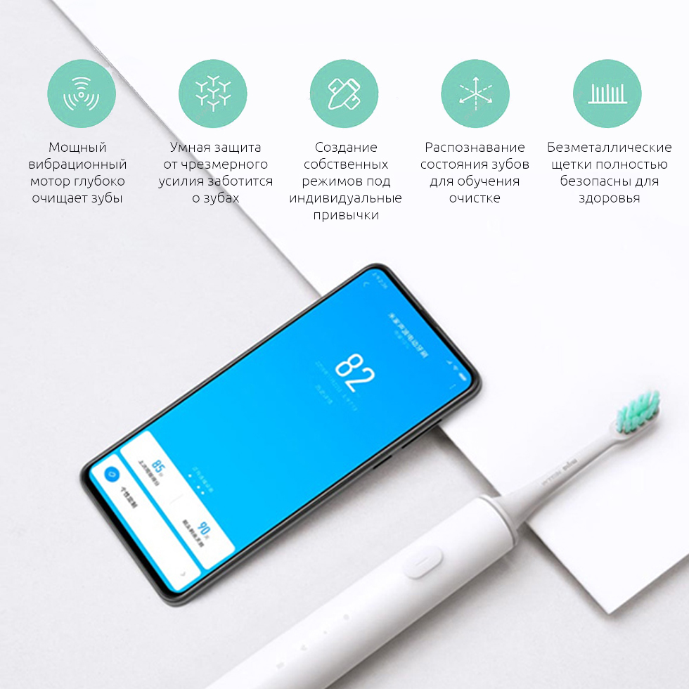 Электрическая зубная щётка Xiaomi Mijia Sonic Electric Toothbrush T500