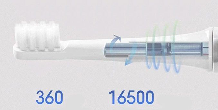 Электрическая зубная щетка Xiaomi Mijia Sonic Electric Toothbrush T100 (Голубой) - Рисунок 2
