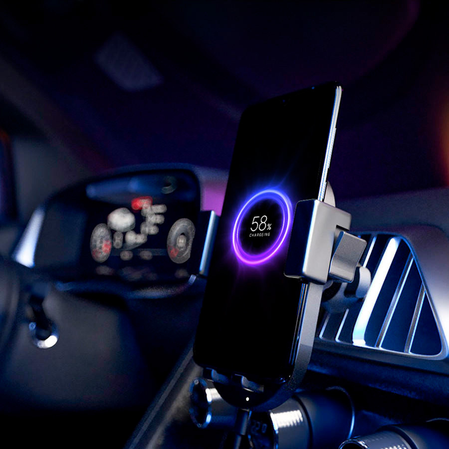 Держатель с функцией беcпроводной зарядки ZMI Wireless Charging Car Holder (WCJ10) Держатель с функцией беcпроводной зарядки ZMI Wireless Charging Car Holder (WCJ10)