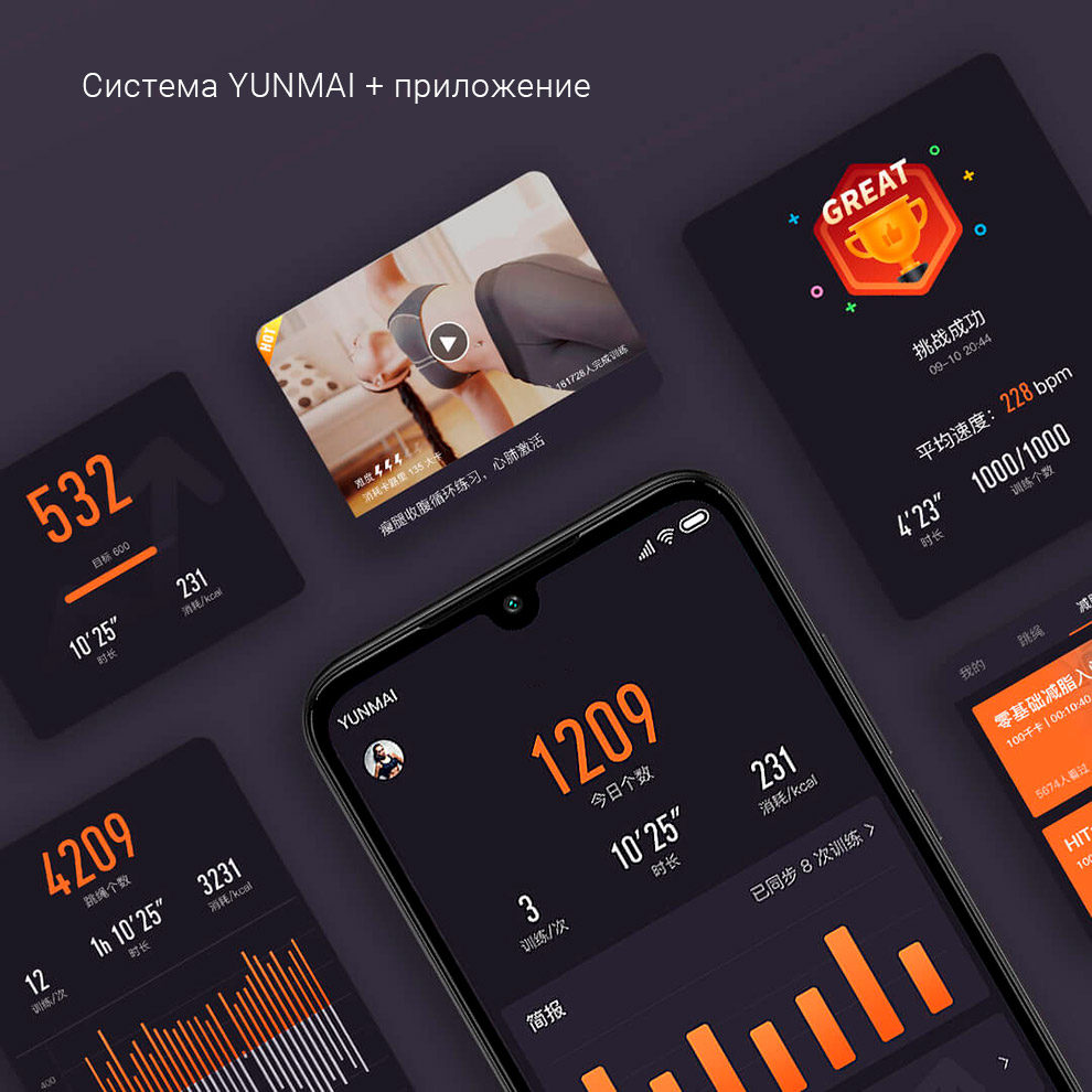 Скакалка с дисплеем Xiaomi Yunmai Intelligent Training Jump Rope