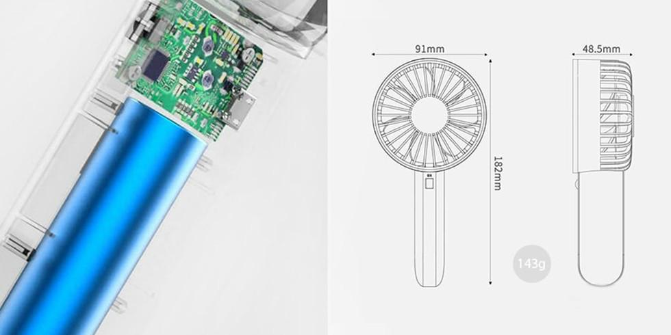 Портативный ручной вентилятор Xiaomi VH Portable Handheld Fan