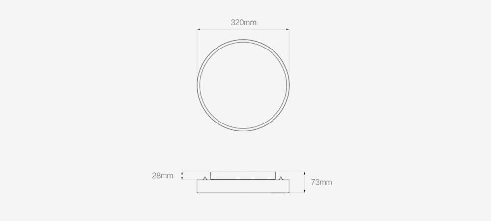 Потолочная лампа Xiaomi Yeelight LED Ceiling Lamp 320 мм (YLXD76YL)